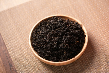 Strong black tea in Japanese tea ceremony culture