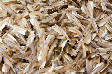 Small dried fish.