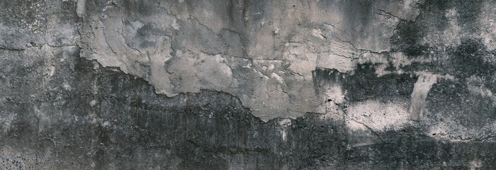 Concrete wall background. Old cement texture cracked, White, Grey vintage wallpaper abstract grunge...