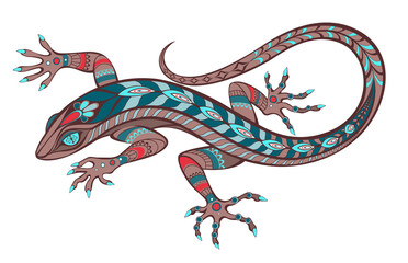 Patterned lizard