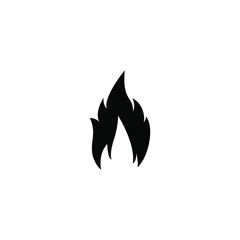 Fire flame icon design isolated on white background. Vector illustration