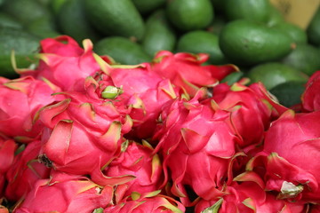 Dragon Fruits with Avocado