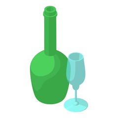 Wine tasting icon. Isometric illustration of wine tasting vector icon for web