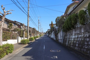 Fototapeta na wymiar 住宅街のイメージ（東京都日野市）