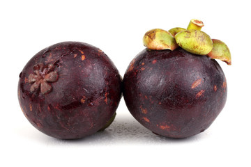 Two mangosteens