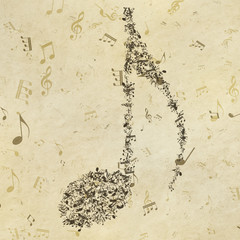 Grunge musical background.