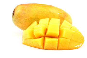 Mango with a half