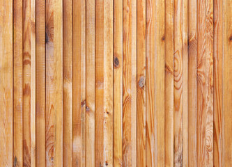 decorative panel of vertical pine planks