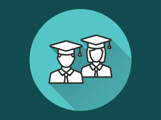 Students icon for graphic and web design.