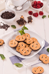 Chocolate Pretzel Cookies.