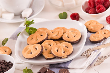 Chocolate Pretzel Cookies.