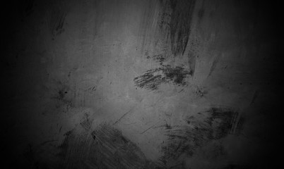Old wall texture cement dark black gray  background abstract grey color design are light with white gradient background.