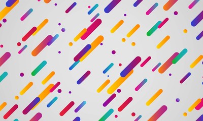 Abstract colorful neon lines and circles wallpaper in a modern background vector design