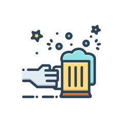 Color illustration icon for allegro 