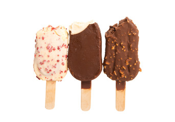 ice cream on a stick isolated