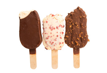 ice cream on a stick isolated