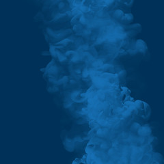 blue colored smoke on dark blue background