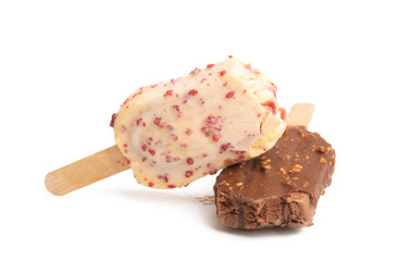 ice cream on a stick isolated