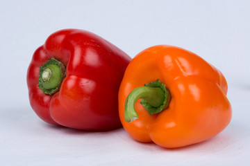 Fresh Orange and Red Bell Pepper