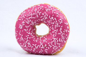 Donut With Izing and Sprinkles