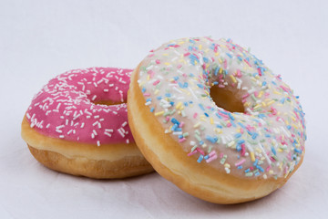 Donut With Izing and Sprinkles