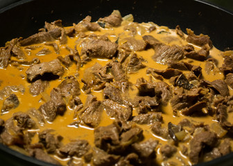 Slices of Reindeer Meat