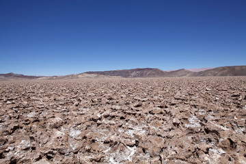 Salt pan at the Salar of Antofalla at the Puna de Atacama, Argentina