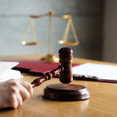 Female lawyer or notary with client in her office for counseling. Law Concept