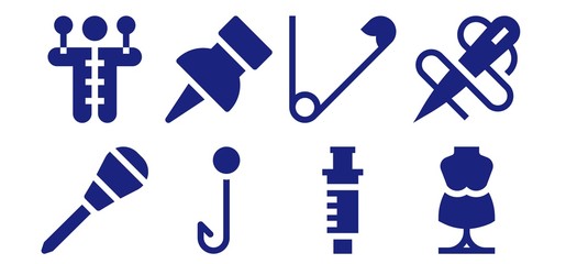 needle icon set