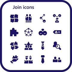 Fototapeta premium join icon set