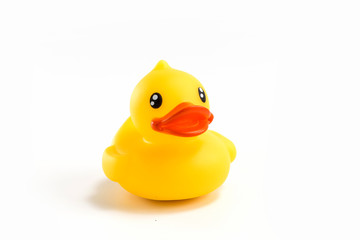 Take a close up shot of the toy duck