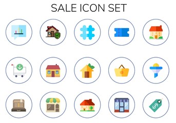Modern Simple Set of sale Vector flat Icons
