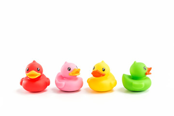 Take a close up shot of the toy duck