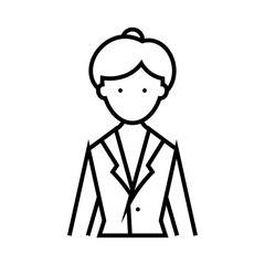Manager line icon, concept sign, outline vector illustration, linear symbol.