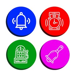 bell simple icons set
