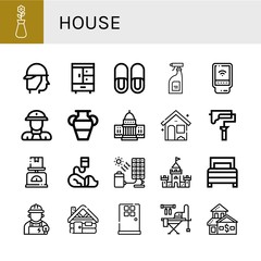 house icon set