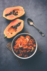 Papaya Halwa is a tasty indian sweet recipe
