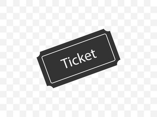 Ecommerce, ticket icon. Vector illustration, flat design.