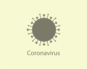 Coronavirus, flu icon. Vector illustration, flat design.