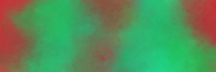 abstract painting background texture with medium sea green and sienna colors and space for text or image. can be used as horizontal background texture