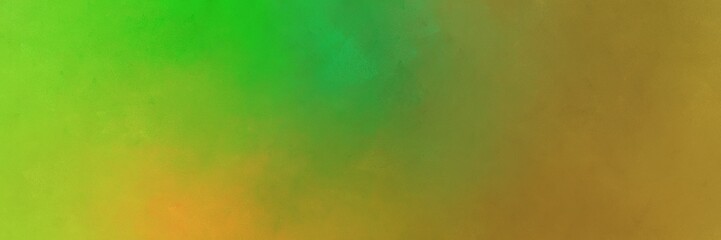 abstract painting background graphic with olive drab, lime green and yellow green colors and space for text or image. can be used as horizontal background texture