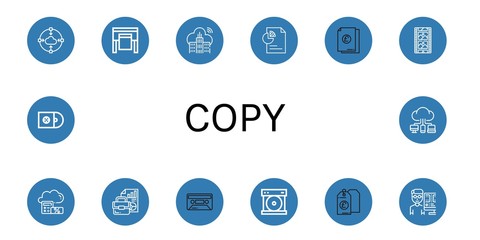 copy icon set