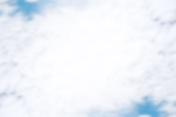 white and blue sky blurred background