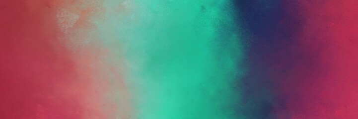abstract painting background graphic with moderate red, dark moderate pink and medium aqua marine colors and space for text or image. can be used as horizontal background texture