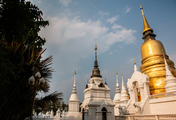 Fototapeta premium Wat Suan Dok temple, located in Chiang Mai Province, Thailand