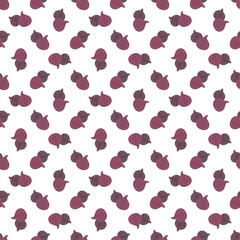 Fototapeta na wymiar Vector seamless pattern of figs, design colorful abstract illustration. Whole purple fig fruits on white background for patterns, textile, packgage, wrapping, wallpapers and cards