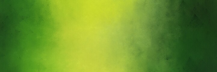 abstract painting background graphic with yellow green and very dark green colors and space for text or image. can be used as horizontal background graphic