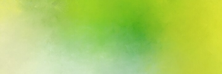 abstract painting background texture with yellow green and tea green colors and space for text or image. can be used as horizontal background graphic