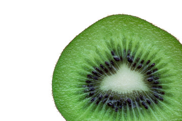 kiwi fruit isolated on white background.