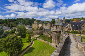 Castle of Fougeres in Brittany France
